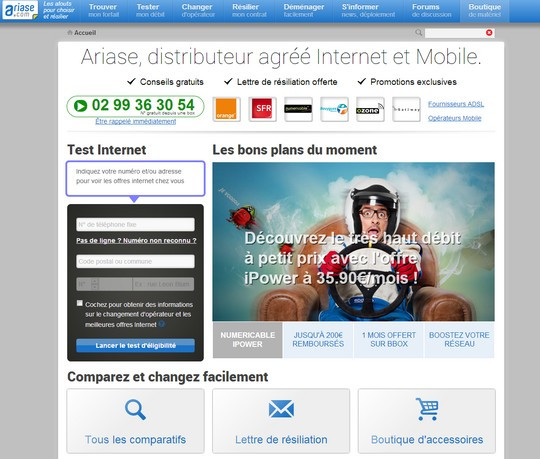 Nouvelle page Index Ariase.com