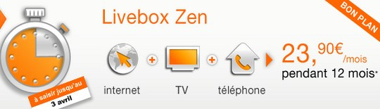 Vente Flash Livebox Zen Orange