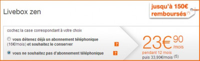 Bon Plan Livebox Zen