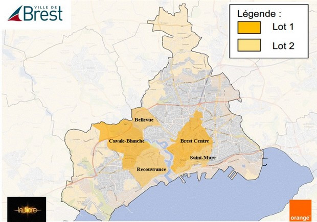 Déploiement FTTH Orange à Brest