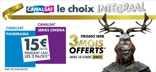 Promotion Canalsat Intégral Noel 2012