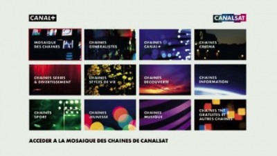 Nouvelle mosaique Canalsat pour les abonnés ADSL