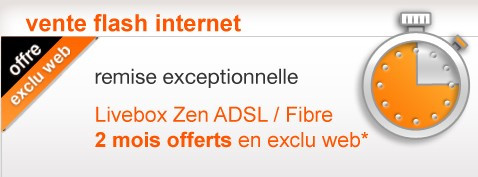 2 mois gratuits sur Livebox Zen