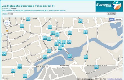 Le réseau communautaire Wi-fi de Bouygyues Télécom