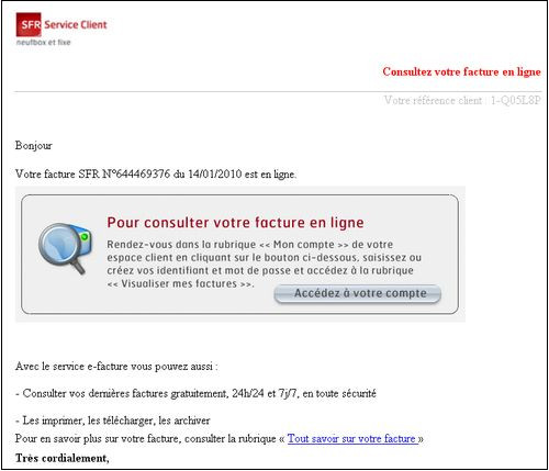 phishing SFR