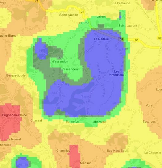 Zone Blanche ADSL Yssandon