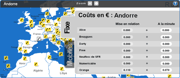 Une nouvelle version de notre comparatif des tarifs des appels passés depuis une Box vers tous les pays du Monde est disponible.