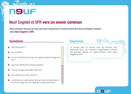 Rapprochement Neuf SFR