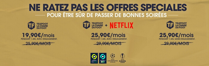 Promo Telefoot avec Netflix