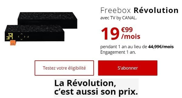 Sur deux ans, la Freebox Révolution revient moins cher que la Freebox Pop