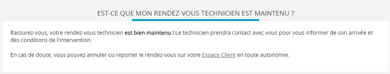 Rendez-vous techniciens maintenus chez Bouygues Telecom