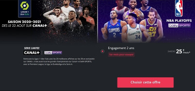 La série limitée canal+ bein sports à 25 euros par mois