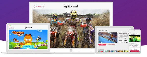 On peut jouer avec Blacknut sur ordinateur, smarphone, tablette ou télévision connectée.