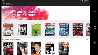 SFR Presse, de l'illimité sur un nombre de titres limité