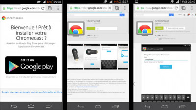 Sur le Google Play Store, on retrouve l’application Chromecast