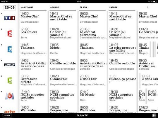 Guide SFR TV