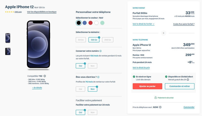 Iphone 12 en promo chez Bouygues : détail de l'offre avec forfait mobile