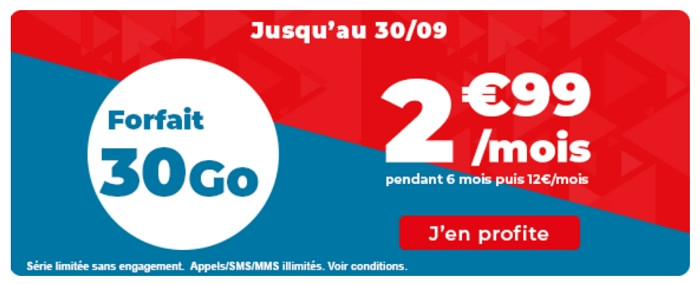 Auchan Télécom : un forfait mobile 30 Go en promotion à 1,99 euro