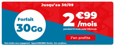 30 Go pour 2,99€/mois : le forfait en promo d'Auchan Télécom
