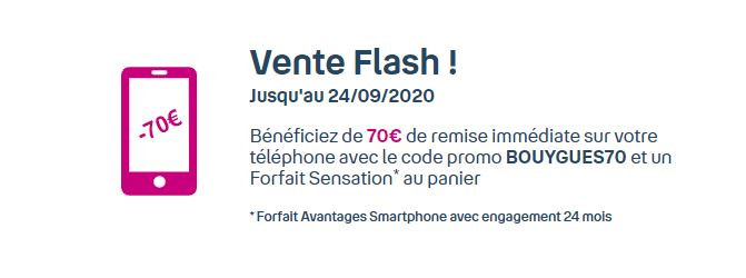 Vente Flash sur l'iPhone 11 chez Bouygues Télécom