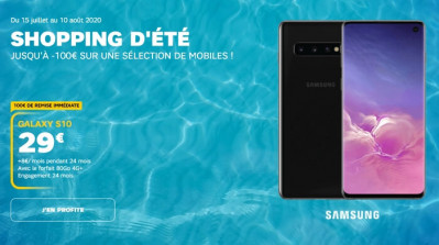 Samsung Galaxy s10 en promotion chez SFR