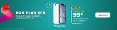 l'Iphone Xr est en promo avec les offres forfait + mobile de SFR