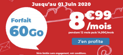 Auchan Telecom 60 Go à 8,99€/mois : le meilleur forfait data du moment en termes de prix