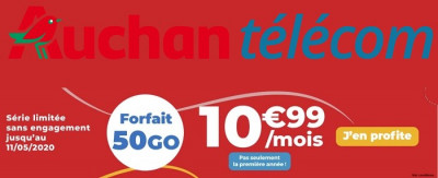 Le nouveau forfait mobile Auchan télécom est l'un des meilleurs forfaits du moment