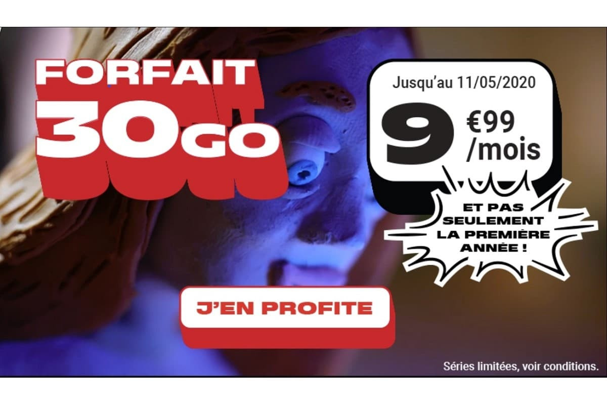 Un forfait 30 Go à moins de 10€/mois avec NRJ Mobile