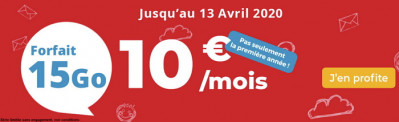 Détails et souscription du forfait mobile en promo Auchan en mars 2020 : 15 Go à 10 euros par mois