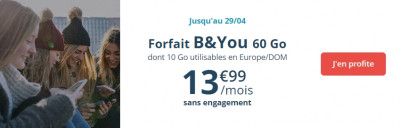 La série spéciale B&YOU est prolongée jusqu'au 29 avril
