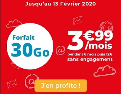 30 Go à 3,99€/mois, la nouvelle série limitée Auchan télécom.