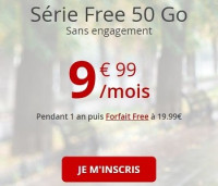 La série Free 50 Go est 10€/mois pendant un an.