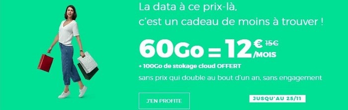 Bon plan mobile : le forfait RED 60 Go est à 12€/mois à vie jusqu'au 25 novembre