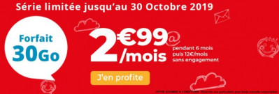 Forfait promo en octobre 2019 chez Auchan Telecom