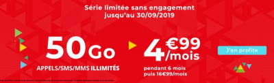 Auchan Telecom propose un forfait à petit prix incluant 50 Go de data jusqu'au 30 septembre