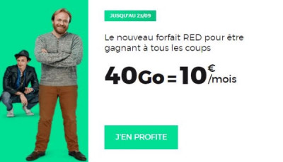 Forfait Red ou Bouygues Telecom pour 40 Go à 10 euros par mois