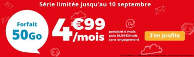Offre mobile pas cher en août 2019 : le forait 4G Auchan Telecom