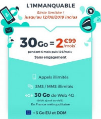 L'immanquable de Cdiscount Mobile est un forfait sans engagement.