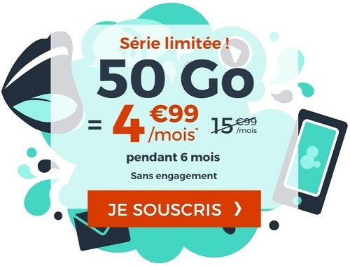 la série limitée 50 Go de Cdiscount Mobile dure jusqu'au 9 août