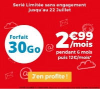 Forfait mobile à 3 euros chez Auchan Telecom en juillet 2019