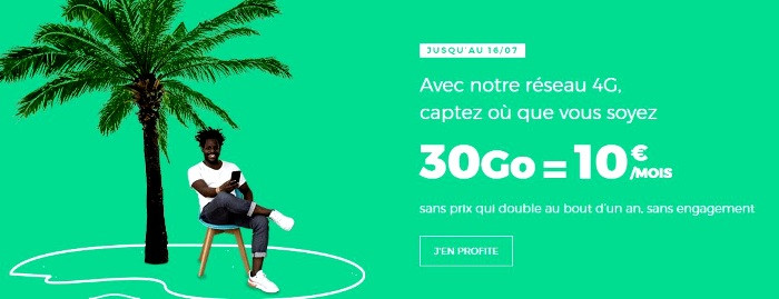 Profiter du  forfait mobile RED 30 Go à tarif réduit 