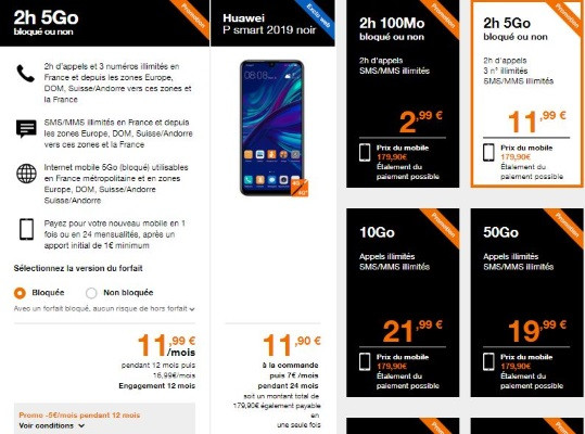 Soldes été 2019 : téléphone pas cher chez orange