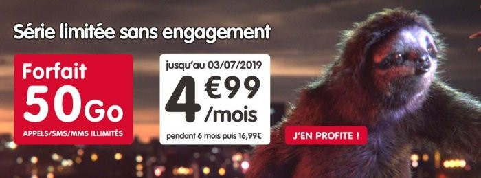 Forfait mobile à 5 euros : 50 Go jusqu'au 3 juillet chez NRJ Mobile