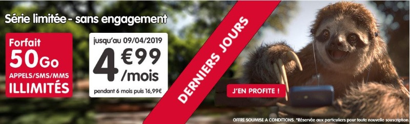 Forfait mobile en promotion chez NRJ Mobile