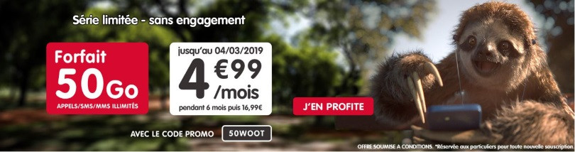 Forfait pas cher : l'offre 50 Go de NRJ Mobile