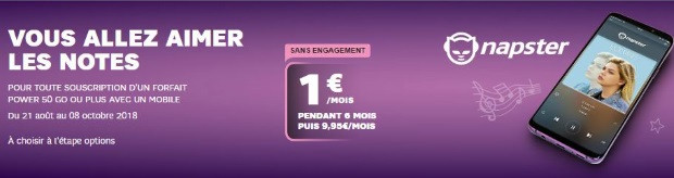 Promo musique streaming sfr