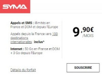 Syma Mobile : forfait 50 Go pas cher