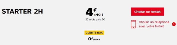 Forfait SFR gratuit pendant un an