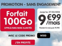 NRJ Mobile : forfait 100 Go pas cher